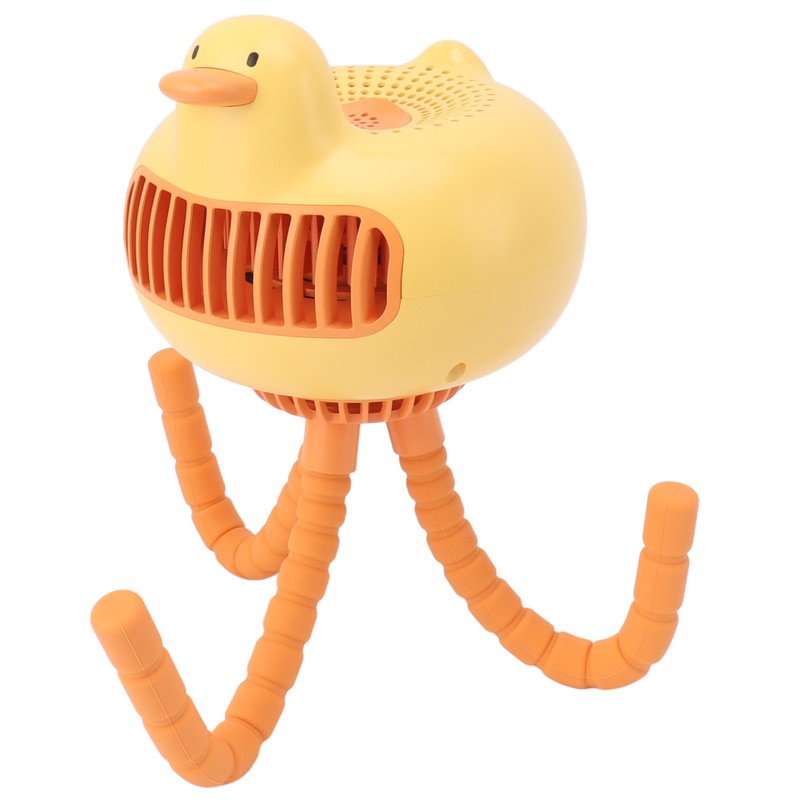 Portable Stroller Fan Low Noise Duck Shape Cute 2 Power