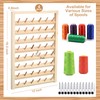 4 Pieces 48 Spool Wooden Thread Holder Wall Mounted Thread