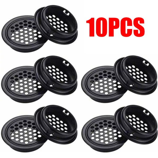 Unbranded 10x Durable Round Ventilation Grilles 35mm Air Vent Louver