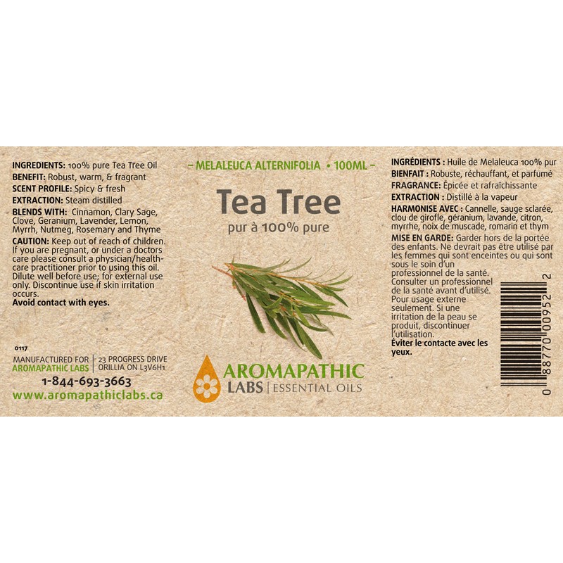 Aromapathic Labs Tea Tree Oil - 100 + 30ml FREE