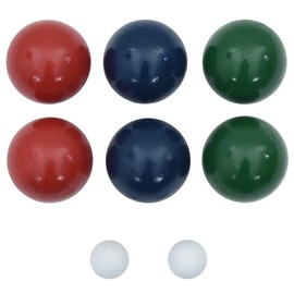 vidaXL Bocce Ball Set - 8 Piece Solid Pine Wood Set with Colorful Balls, 7.5cm Diameter, Includes Carrying Net Bag for Easy Transport, Lightweight & Safe for Family Outdoor Lawn Games