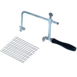 Cnstzbc Saw Frame, Jewelry Making Tools and Tools, Promate, Deluxe, Includes 12 Hardened Blades