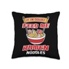 Ramen Noodles Throw Pillow