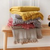 Coastline 100% Cotton Waffle Weave Blanket Throw with Fringe,Pre-Washed Soft