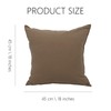 Cushion Covers 2-pieces Set 45x 45cm - Solid Dyed Cotton