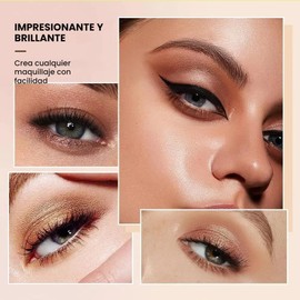 16 Colores Resaltador Sombra de Lápiz Impermeable Brillante Sombra de Ojos Delineador,Brillante a Prueba de Agua para Mujeres, Duradero y Resaltador (#16 Colores)