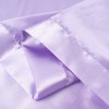 Heavens Cuddles Double Sided Pure Satin Baby Blanket 48"x36" (Lavender)