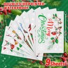 Whaline 9 Sheets Merry Christmas Window Cling Stickers Cardinal Bird