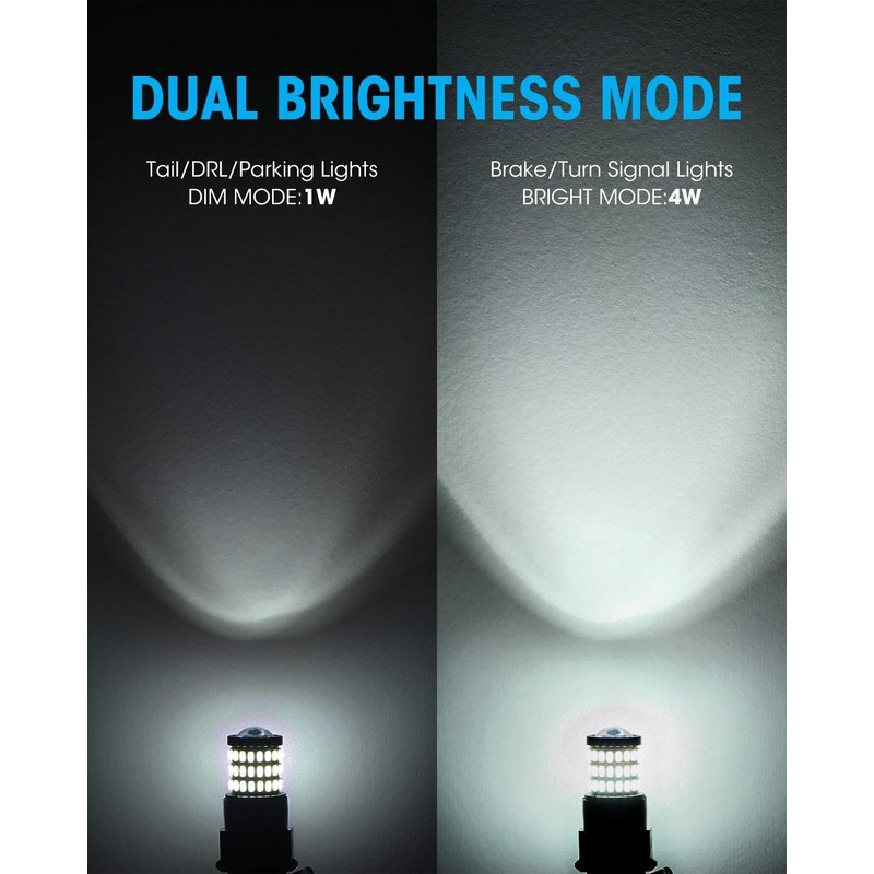 Yorkim 3157 Led Bulb White 3156 Led Reverse Lights with