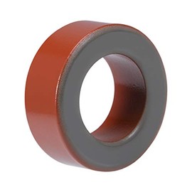sourcing map 26.8 x 45.2 x 17mm Ferrite Core Ring Iron Powder Toroid Cores Red Gray