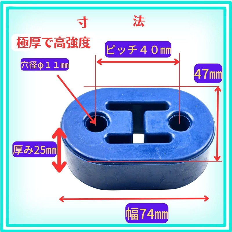 HTharros Muffler Hanger Suspension Rubber Mount Ring Automotive Universal Thickness