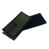 Mini American Flag Patch 2x1" OD Green (Hook/Loop Back) Embroidered