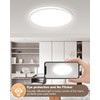 Bowfar LED Ceiling Light, 24 W Round Ceiling Light Flat
