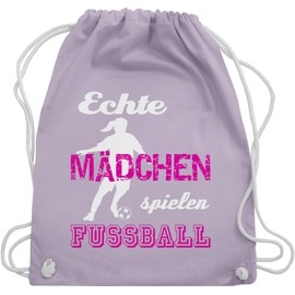 Shirtracer - Gym Bag Backpack - Football Euro 2024 - Real Girls Play Football, 08 Pastel Purple
