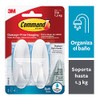 3M Command Gancho para Baño, Mediano (Modelo 17081B)