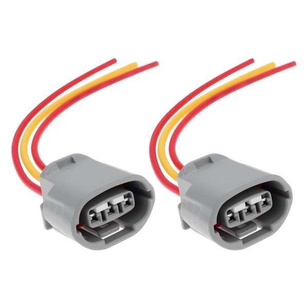 YINETTECH 2X Car Alternator Connector Plug 6189-0443 Compatible with Toyota