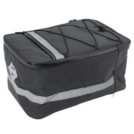 Bolsa de bicicleta trasera Rack, 15L trasera Bike Rack Bolsa con cubierta de lluvia, impermeable Bicicleta Tronco reflectante Bolsa de sillín de bicicleta trasera Rack Bolsa de com