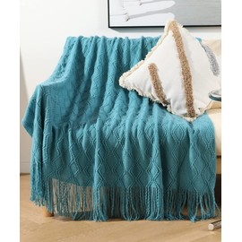 Sofa Cover Multi Cover Rug Carpet Multi Rug Mat A Blanket 122 x 188cm (Including Fringe) Multi Cover for Throw Sofa (Blue)
