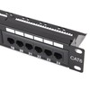 kenable Patch Panel Cat6 24 Port RJ45 Gigabit 19 Inch