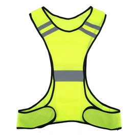 200M High Visibility Safety Vest with Pockets for Night Running Cycling Walking Jogging (Color : Lime) Outdoor Clothing
