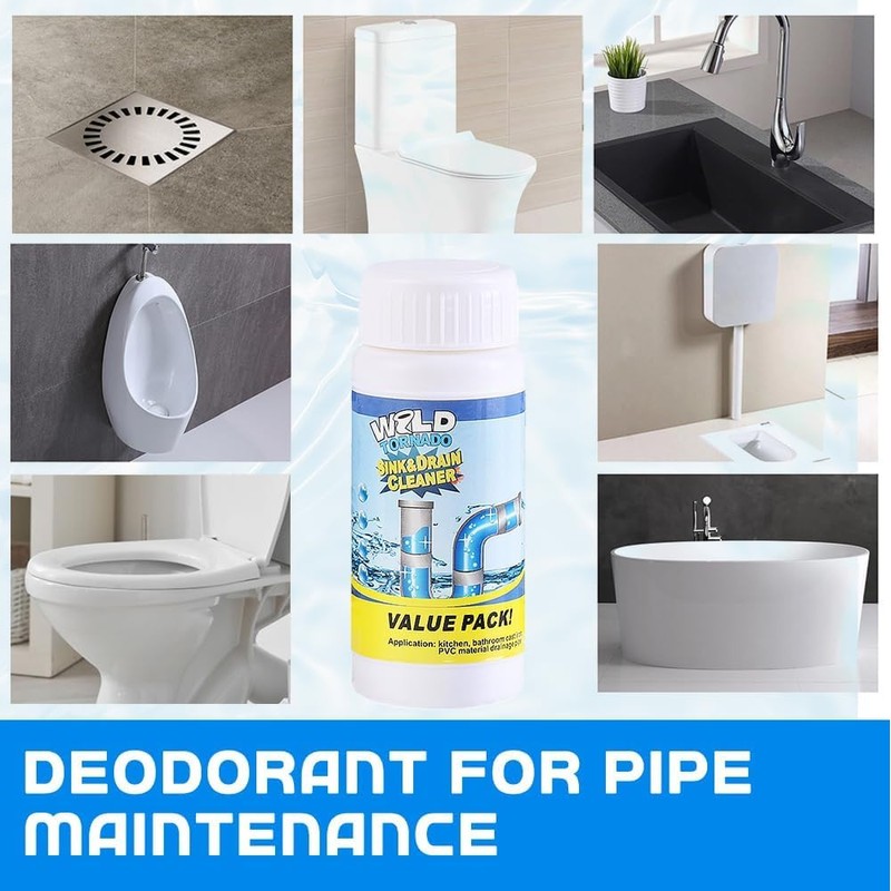 Sink and Drain Cleaner, Wild Tornado Pipe Dredge, Drain Cleaner