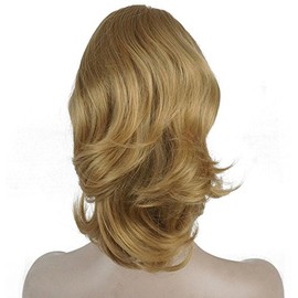 Lydell 12" Dual Use Straight Curly Styled Clip In Claw Ponytail Hair Extension Synthetic Hairpiece 125g with a jaw/claw clip (24B Light Butterscotch)