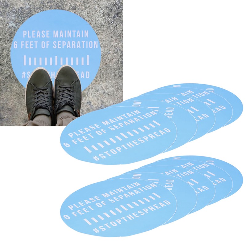 2 Sets Warning Wall Sticker Public Places Warning Sign for