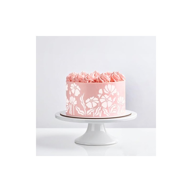 Lacupella - Plantilla de pastel de borde largo, 10 x