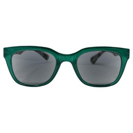 Incredible Bargains The Calypso Rayz Reading Sunglasses, Stylish UV400 Retro Square Readers + 3.00 Cool Green