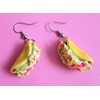 Taco Miniature Food Polymer Clay Dangle Earrings