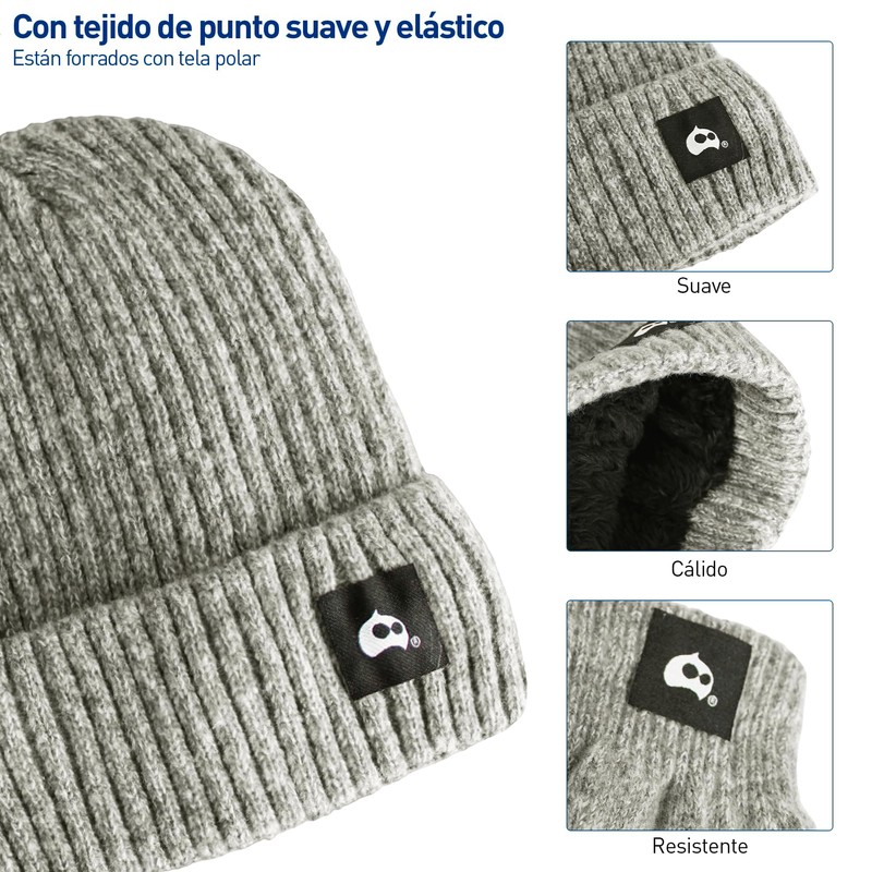 Bluelander Kit Gorro, Bufanda, Guantes Pantalla Tactil, Termicos, Frio para