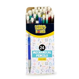 School Supply Boxes | 24 ct. Mechanical Box | 5 boxes | 0.7mm Lead, Assorted Colors | 120 Total Mechanical Pencils