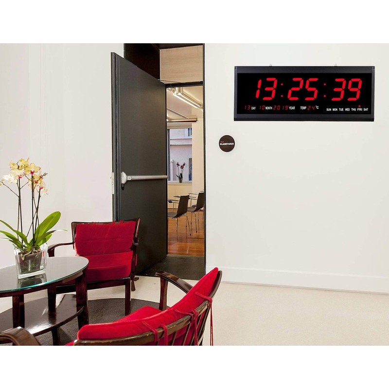 18.9 Inch Oversized LED Digital Wall Clock Large Display with