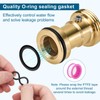 lasuroa Brass Tub Spout Adapter, RP33794 Slip-On Diverter Repair Kit