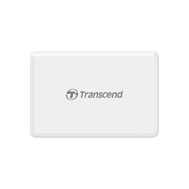 Transcend Multifunctional Card Reader in White (with a SD, microSD and CompactFlash card slot) USB 3.1 Gen 1 TS-RDF8W2