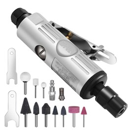 DNA MOTORING MINI AIR DIE GRINDER Straight Pneumatic 25000 RPM Rear Exhaust Polisher with 1/4"(6MM) Collets Mini, TOOLS-00531