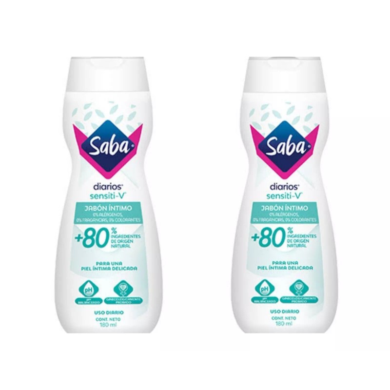 Saba 2 Pk Saba Jabon Intimo Sensiti V 200 ml