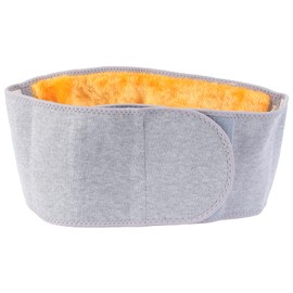 SEWACC Fleece Waist Warmer Lumbar Support Belt Cozy Warm Abdominal Protector Stomach Band Back Brace