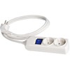 2 Gang Switched Sockets with Cable Side Ground 16A 250V