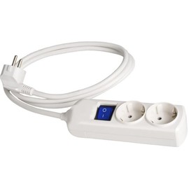 2 Gang Switched Sockets with Cable Side Ground 16A 250V