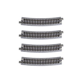 Kato USA Model Train Products Unitrack, 481mm (19") Radius 15-Degree Curve Track (4-Piece)