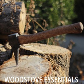 KOXHERO 14" Hookaroon Strong Pickaroon Forestry Tools Back Saver Logging and Firewood Tool with Sharp Point & Wood Handle Grip Hook for Lifting Rolling and Moving Wood