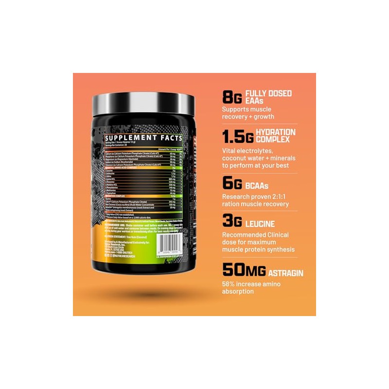 Nutrex Research Hidratación EAA | EAA + BCAA en polvo