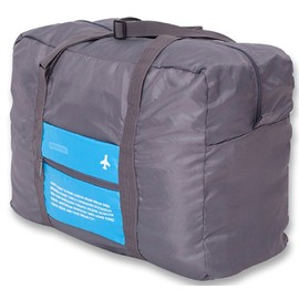 (DauStage) Travel Lightweight Boston Bag, Compact, Foldable, Pocketable Boston Bag, Carry-On, 08, gray blue