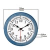 JENLYSTIME 12 Inch Retro Wall Clock,Classic Day of The Week