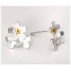 Iszie 925 Sterling Silver Flower Daisy Stud Earrings for Women