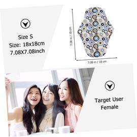 Baluue Bamboo Charcoal Sanitary Pad Washable Reusable Leak-proof Breathable Handle for