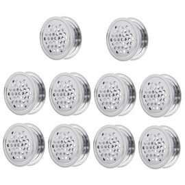COHEALI 10pcs Stainless Steel Air Vent Cover Ventilation Grille for Heat Emission Durable Dust Protection for Cabinets Shoe Racks and Computer Desks