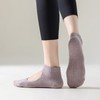 Yoga Pilates Training Non-Slip Breathable Indoor Gym Socks 322 Free Size/Round Opening Black 20ea