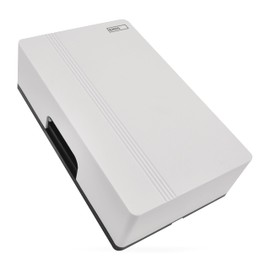 EMOS - 2-wire doorbell with dual power supply - Classic front door gong, white doorbell - 1 melody ding-dong, volume 85dB - wired, wall mounted - rectangular